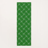 クリスマスガーランドグリーン、クリスマスデコレーション ヨガマット (裏面)