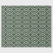 クリスマスガーランドグリーン ラッピングペーパー (フラット)