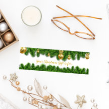 クリスマスガーランドシークレットサンタネームスケッチカード