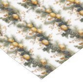 クリスマスガーランドパインコーンパインブランチ金ゴールド テーブルクロス (アングル)