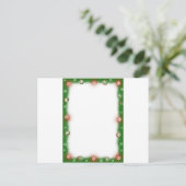 クリスマスガーランドファジー縁ど シーズンポストカード (スタンド正面)