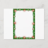 クリスマスガーランドファジー縁ど シーズンポストカード (正面)