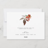 クリスマスガーランドファミリーフォトフラットホリデーカード シーズンカード (裏面)