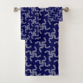 クリスマスガーランドブルー，クリスマスデコレーション，クリスマス バスタオルセット