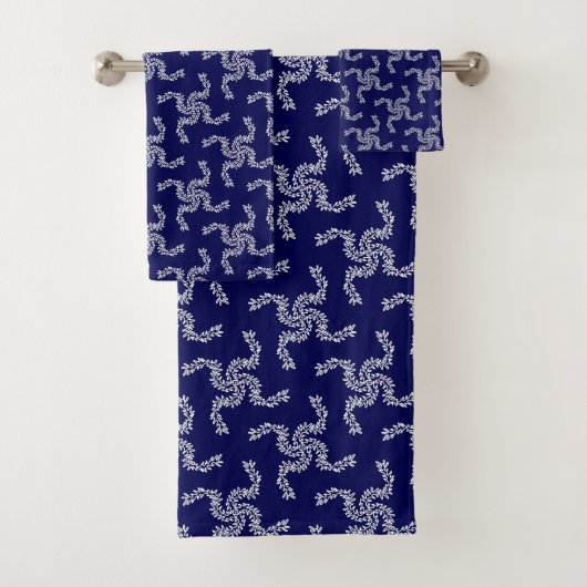 クリスマスガーランドブルー，クリスマスデコレーション，クリスマス バスタオルセット (インサイチュ)