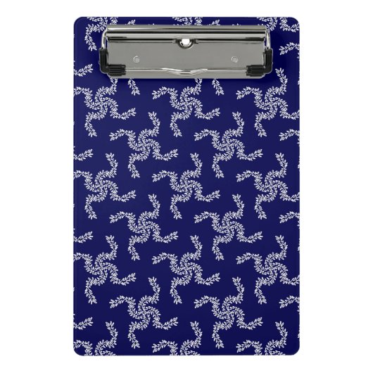 クリスマスガーランドブルー，クリスマスデコレーション，クリスマス ミニクリップボード (正面)