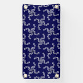 クリスマスガーランドブルー,クリスマスデコレーション,クリスマス 横断幕 (縦)