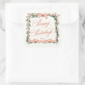 クリスマスガーランドホリデーフレーム スクエアシール (バッグ)