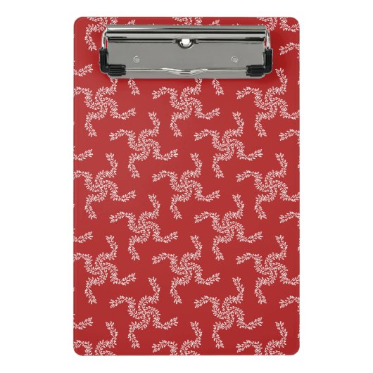 クリスマスガーランドレッド、クリスマスデコレーション、クリスマス ミニクリップボード (正面)