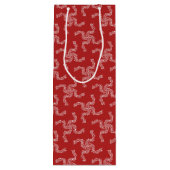 クリスマスガーランドレッド、クリスマスデコレーション、クリスマス ワインギフトバッグ (裏面)