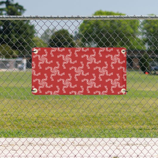 クリスマスガーランドレッド、クリスマスデコレーション、クリスマス 横断幕 (インサイチュ)