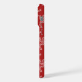 クリスマスガーランドレッド、クリスマスデコレーション、クリスマス iPhoneケース (左側面)