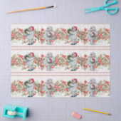 クリスマスガーランドヴィンテージガールピネコーンベリー 薄葉紙 (クラフト)