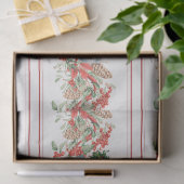 クリスマスガーランドヴィンテージガールピネコーンベリー 薄葉紙 (ギフト)