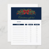 クリスマスガーランド – クリスマスギフトリストのプラン (正面/裏面)