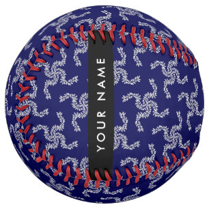 クリスマスガーランド，ブルー，あなたの名前，パーソナライズ ソフトボール