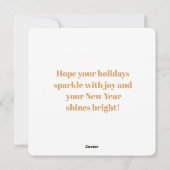 クリスマスガーランド 緑と金 シーズンカード (裏面)