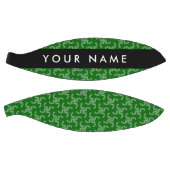 クリスマスガーランド，緑，あなたの名前，パーソナライズ バスケットボール (パネル)