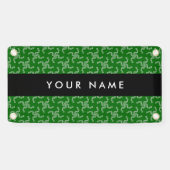 クリスマスガーランド，緑，あなたの名前，パーソナライズ 横断幕 (横)