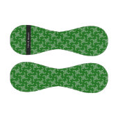 クリスマスガーランド，緑，あなたの名前，パーソナライズ 野球ボール (パネル)