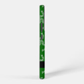 クリスマスガーランド，緑，あなたの名前，パーソナライズ SAMSUNG GALAXYケース (右側面)