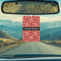 クリスマスガーランド，赤，あなたの名前，パーソナライズ