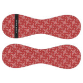 クリスマスガーランド,赤,あなたの名前,パーソナライズ ソフトボール (パネル)