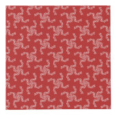 クリスマスガーランド,赤,あなたの名前,パーソナライズ フォトキューブ (右)