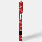 クリスマスガーランド，赤，あなたの名前，パーソナライズ Case-Mate iPhoneケース (裏面 / 右)