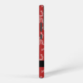 クリスマスガーランド，赤，あなたの名前，パーソナライズ SAMSUNG GALAXYケース (右側面)