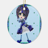 クリスマスガーリー セラミックオーナメント (左)