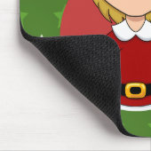 クリスマスガールの漫画のマウスパッド マウスパッド (コーナー)