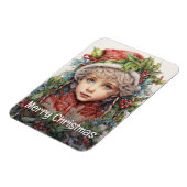 クリスマスガールカスタムの13の25 マグネット (左側)