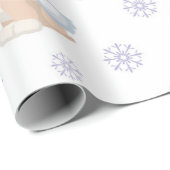 クリスマスガールプグサンタパターン ラッピングペーパー (ロールコーナー)