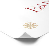 クリスマスガールベビーシャワーへようこそ ポスター (角)