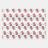 クリスマスガールラッピング紙 ラッピングペーパーシート (正面3)