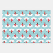 クリスマスガールラッピング紙 ラッピングペーパーシート (正面)