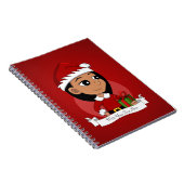 クリスマスガール漫画のノート ノートブック (右側)