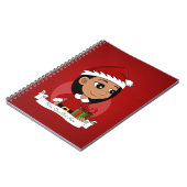 クリスマスガール漫画のノート ノートブック (左側)