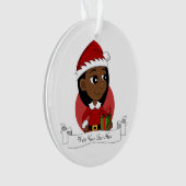 クリスマスガール漫画オーナメント オーナメント (正面)