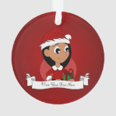 クリスマスガール漫画オーナメント オーナメント (裏面)