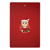 クリスマスガール漫画ミニクリップボード ミニクリップボード (裏面)