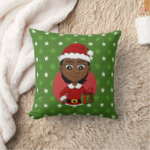 クリスマスガール漫画装飾用クッション クッション (ブランケット)