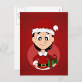 クリスマスガール漫画 シーズンポストカード (正面/裏面)