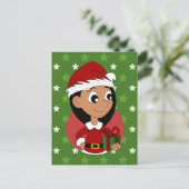 クリスマスガール漫画 シーズンポストカード (スタンド正面)