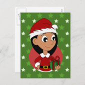 クリスマスガール漫画 シーズンポストカード (正面/裏面)