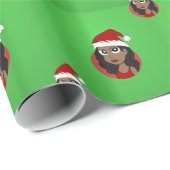 クリスマスガール漫画 ラッピングペーパー (ロールコーナー)