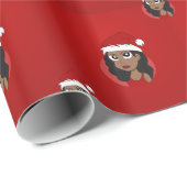 クリスマスガール漫画 ラッピングペーパー (ロールコーナー)