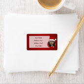 クリスマスガール漫画 ラベル (インサイチュ)