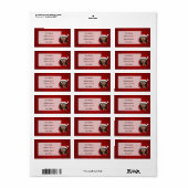 クリスマスガール漫画 ラベル (フルシート)